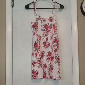 H&M Red and White Floral Dress